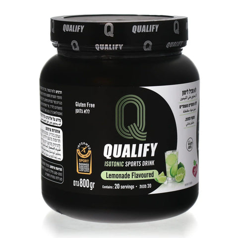 Q QUALIFY - אבקה להכנת משקה איזוטוני בטעם לימונדה - 800 גרם