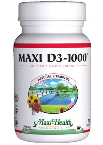 מקסי הלט - Maxi Health - ויטמין D-1000 כשר לבליעה