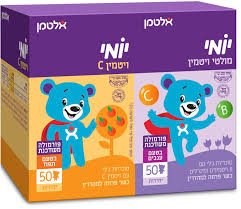 אלטמן - יומי מולטי ויטמין + ויטמין C במארז - 100 דובונים